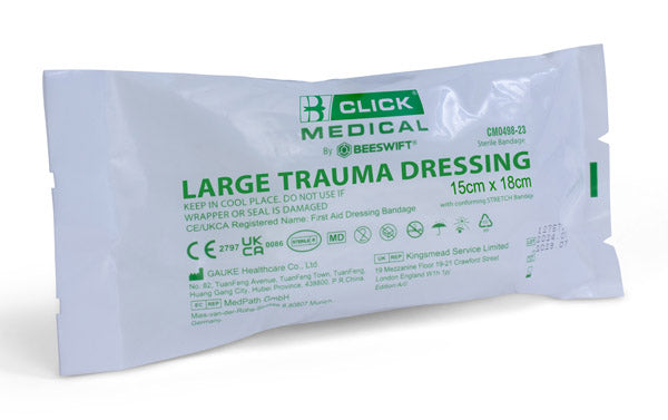 CLICK MEDICAL TRAUMA DRESSING 15 x 18 - LARGE - - Customisable Dressings