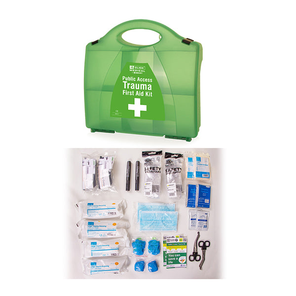Click Medical PACT (Public Access Trauma Kit) in Box - - Customisable First Aid Kits