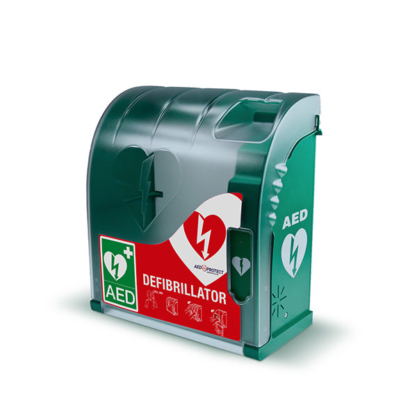 Aivia Defibrillator Cabinet Cw Heating &amp; Alarm Cm1220 - Green 400X450X240MM - Customisable AED Cabinets &amp; Brackets