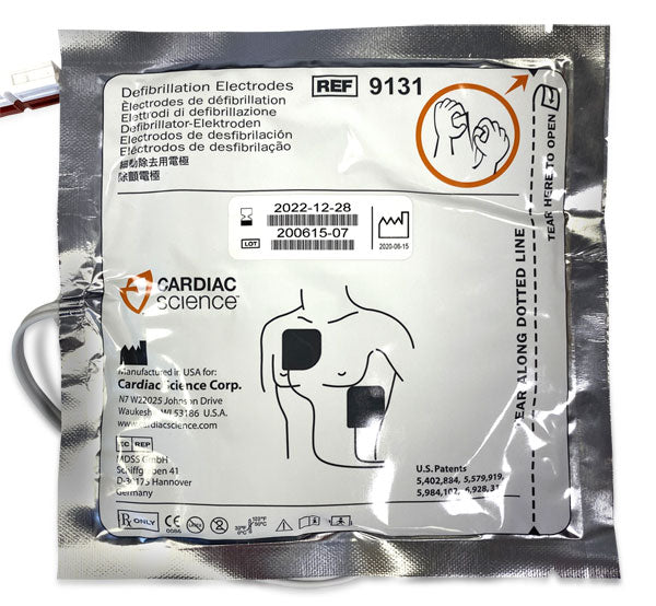 Aed G Replacement Defibrillator Pads - CM1221 - White 168X168MM - Customisable Defibrillators