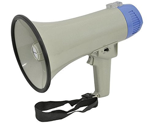 Blank Handheld Compact Megaphone W Cm1754 - Grey 220X140MM - Customisable Evacuation Equipment