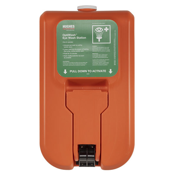 Click Medical Click Medical Wall Mounted Self Contained Gravity Fed Eye Wash Ltr - CM1799 - Orange 38LITRE - Customisable Eye Wash