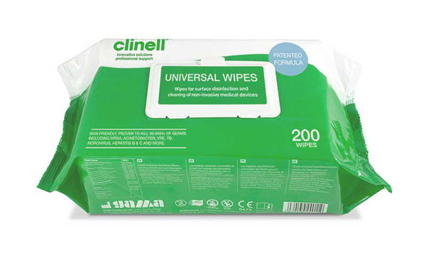 Clinell Universal Wipes - - Customisable Wipes