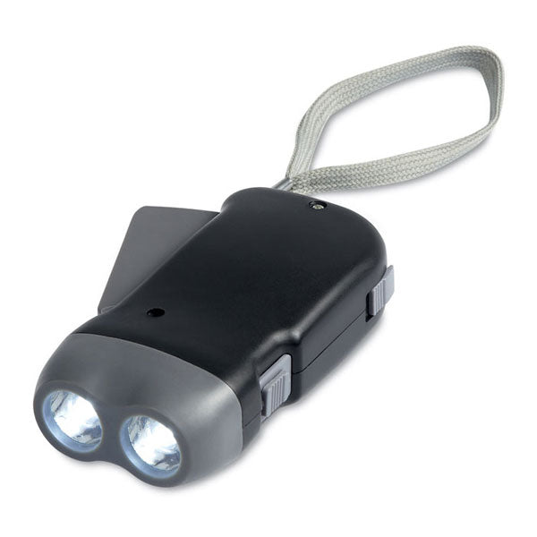 2 LED ABS DYNAMO TORCH - - Customisable Torches / Lamps