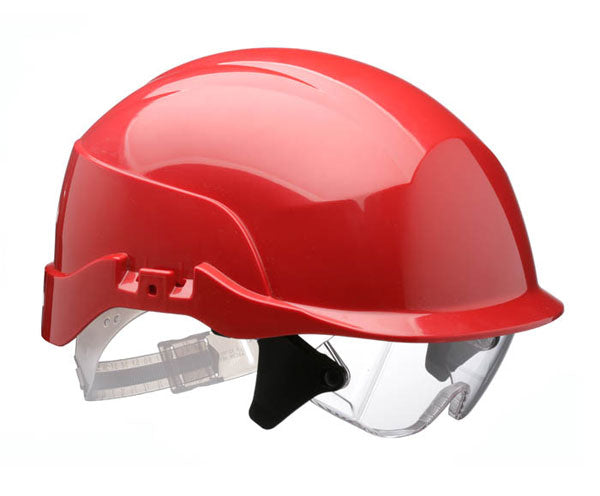 Centurion Spectrum Safety Helmet with Integrated Eye Protection - - Customisable Head Protection