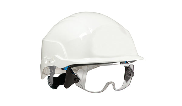 Centurion Spectrum Safety Helmet with Integrated Eye Protection - - Customisable Head Protection