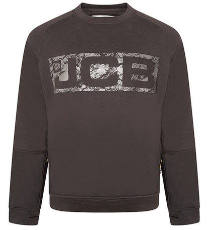 Jcb Workwear Trade Sweatshirt Crew - Black - Customisable Sweatshirts
