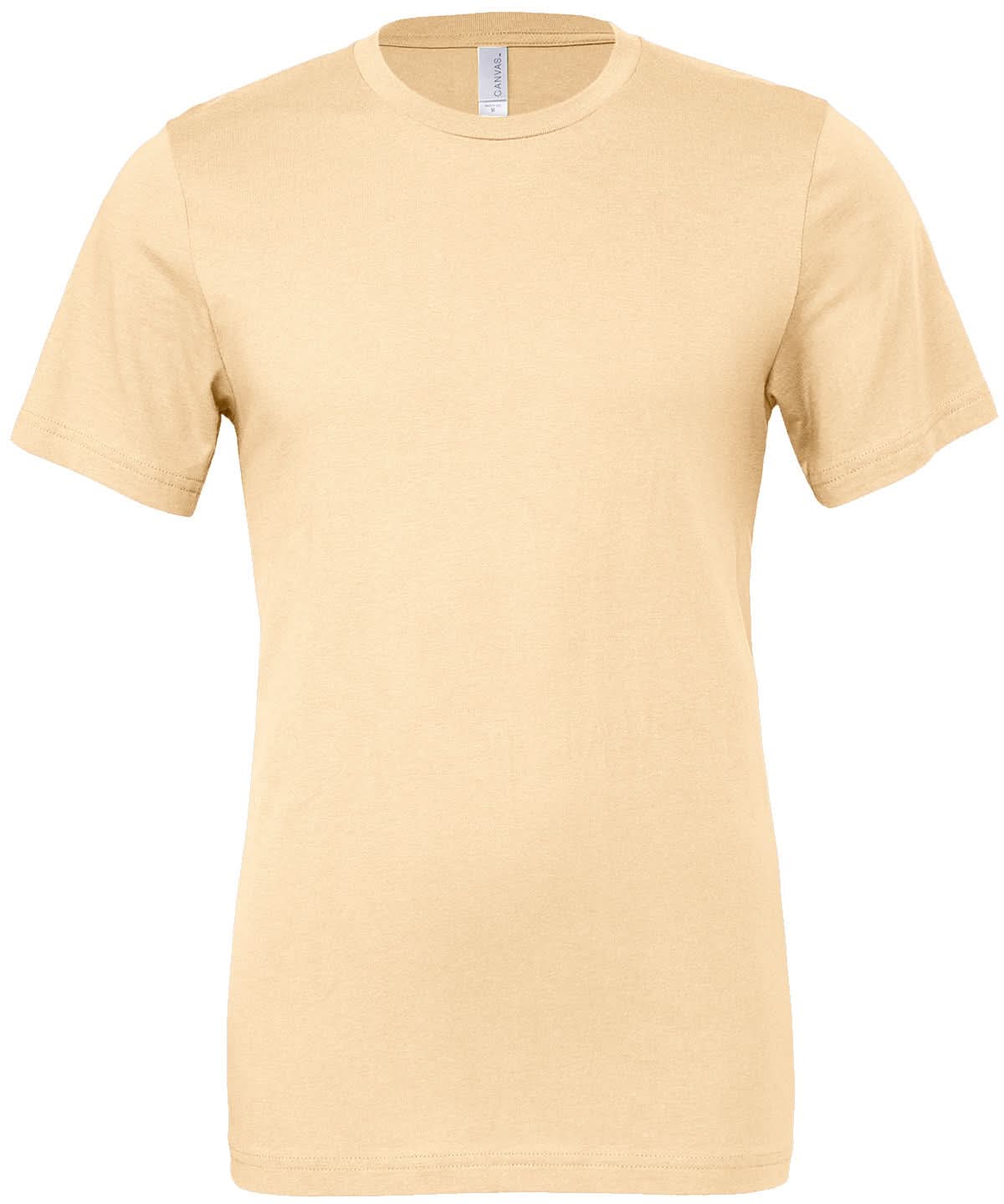 Bella Canvas Unisex Jersey crew neck t shirt Natural CV001 - Natural - Customisable T-Shirt