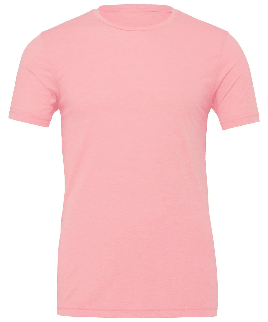 Bella Canvas Unisex Jersey crew neck t shirt Pink CV001 - Pink - Customisable T-Shirt