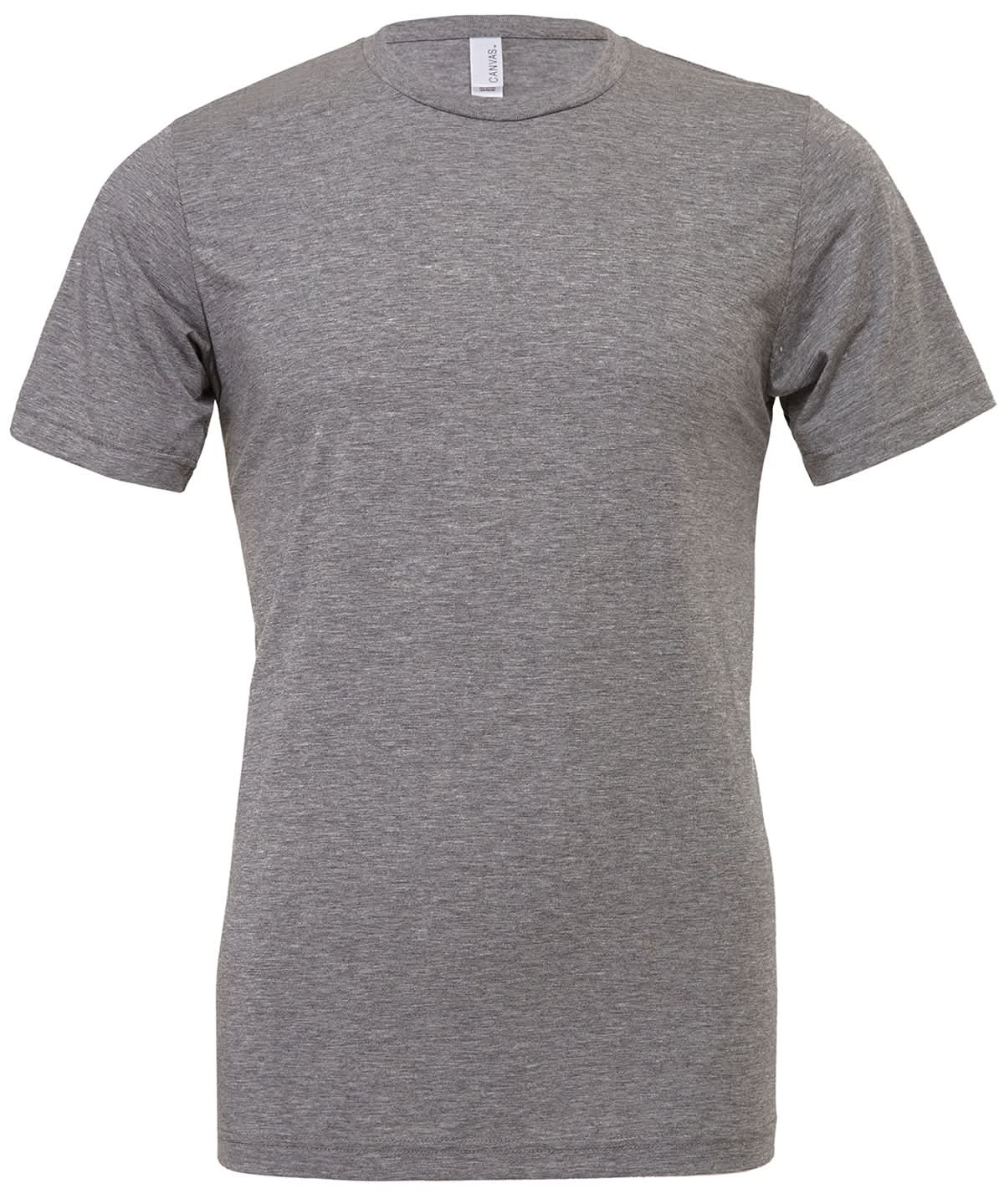 Bella Canvas Unisex triblend crew neck t shirt Grey Triblend CV003 - Grey Triblend - Customisable T-Shirt