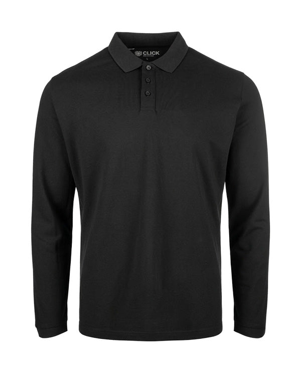 BEESWIFT CLICK WORKWEAR UNISEX LONG SLEEVE POLO SHIRT - - Customisable Polo Shirts