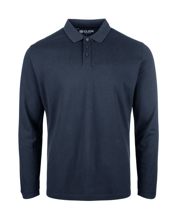 BEESWIFT CLICK WORKWEAR UNISEX LONG SLEEVE POLO SHIRT - - Customisable Polo Shirts