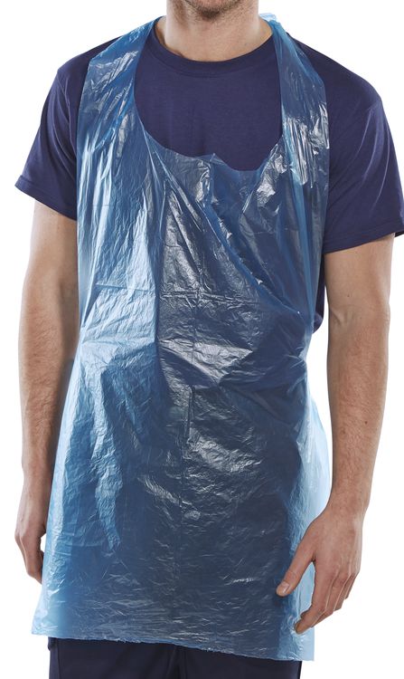 Beeswift Disposable Apron - Blue - Customisable Aprons