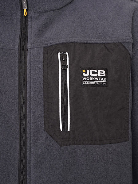 Jcb Workwear Trade Fleece Jacket Full Zip Db7 O - - Customisable Fleeces