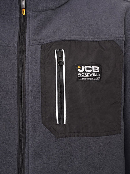Jcb Workwear Trade Fleece Jacket Full Zip Db7 O - - Customisable Fleeces