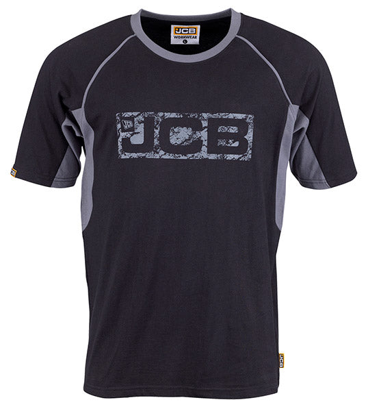 Jcb Workwear Trade T Shirt Did - Black Grey - Customisable T-Shirt