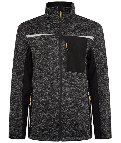 Jcb Workwear Trade Essington Ii Full Zip Fleece Jacket Dif - Grey - Customisable Fleeces