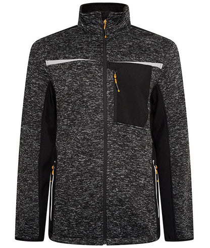 Jcb Workwear Trade Essington Ii Full Zip Fleece Jacket Dif - Grey - Customisable Fleeces