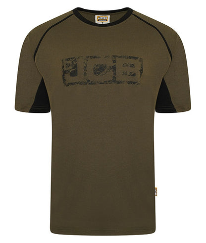 Jcb Workwear Trade T Shirt Dj1 - Olive Green - Customisable T-Shirt