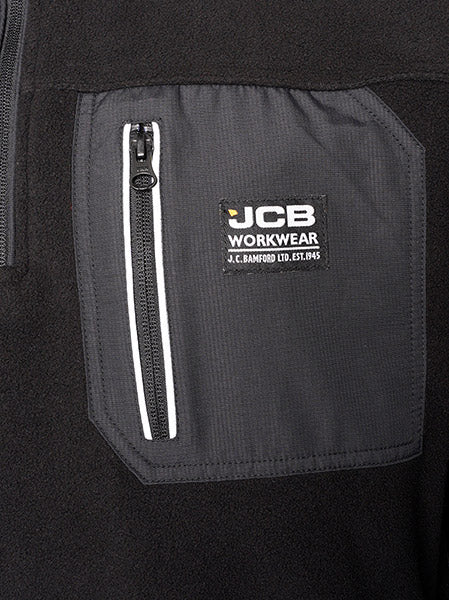 Jcb Workwear Trade Heavyweight Zip Tech Fleece Dk9 W - - Customisable Fleeces