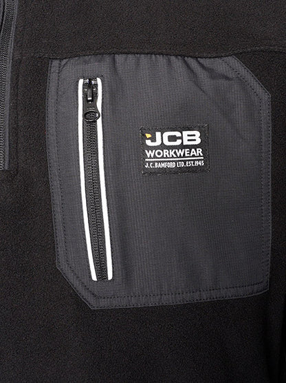 Jcb Workwear Trade Heavyweight Zip Tech Fleece Dk9 W - - Customisable Fleeces