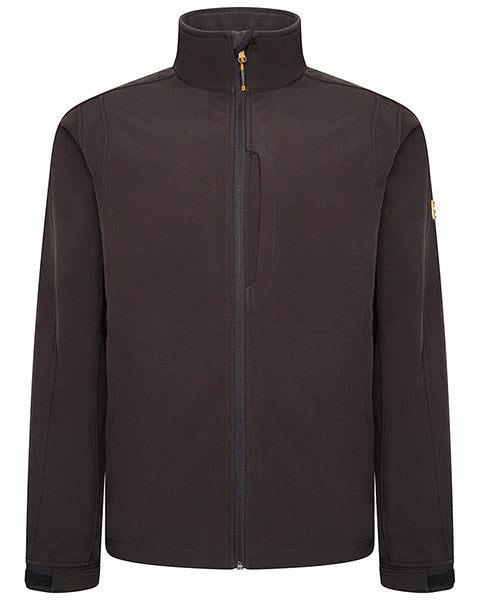 Jcb Workwear Trade Softshell Jacket D Mm - Black - Customisable Jacket