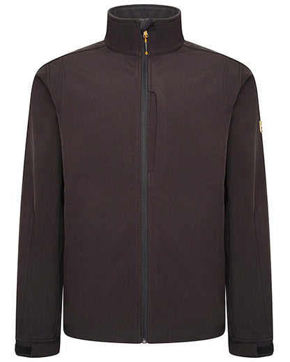Jcb Workwear Trade Softshell Jacket D Mm - Black - Customisable Jacket