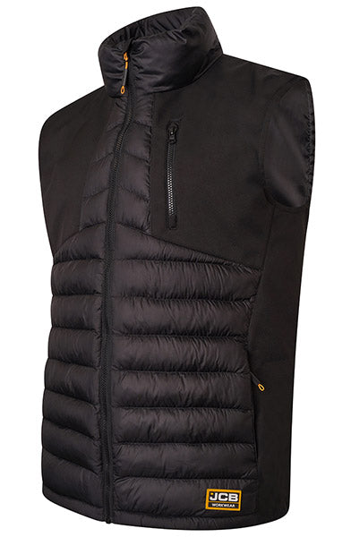 Jcb Workwear Trade Hybrid Padded Gilet D Mn - - Customisable Bodywarmers