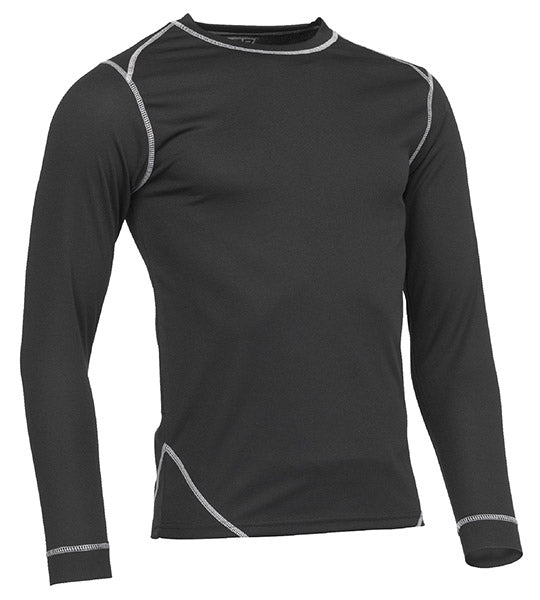 Jcb Workwear Base Layer Top Long Sleeve Dsa - Black - Customisable Thermals