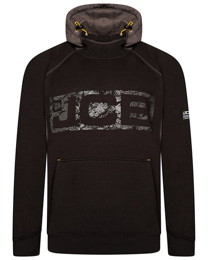 Jcb Workwear Horton Hoodie D Wj - Black Grey - Customisable Sweatshirts