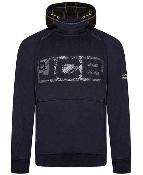 Jcb Workwear Horton Hoodie D Ww - Navy Black - Customisable Sweatshirts