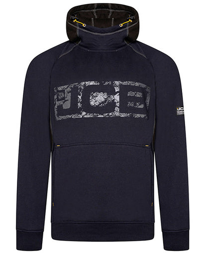 Jcb Workwear Horton Hoodie D Ww - Navy Black - Customisable Sweatshirts