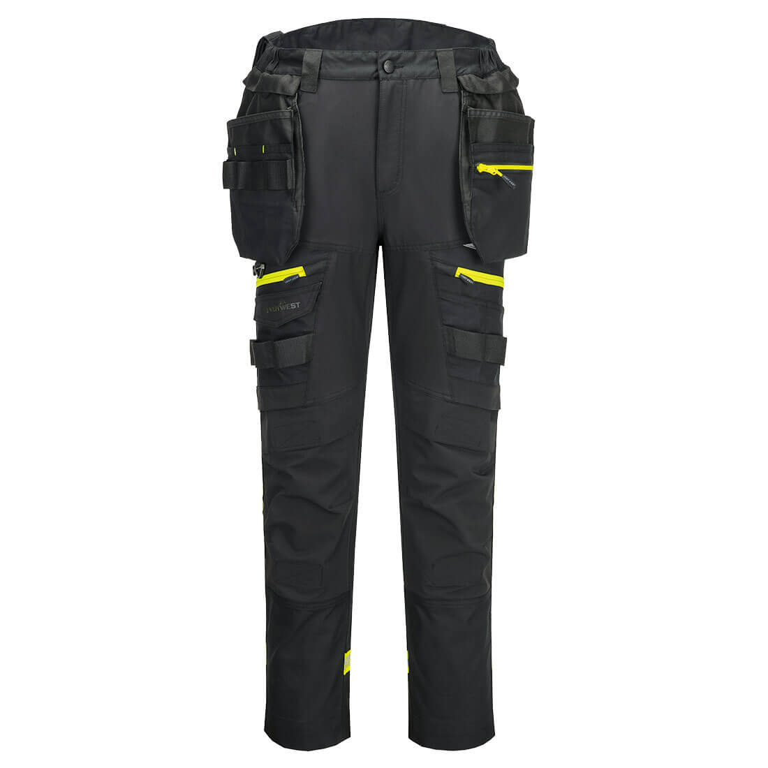 Dx4 Lightweight Detachable Holster Pocket Trousers - DX403 - Black - Customisable Holster Trousers