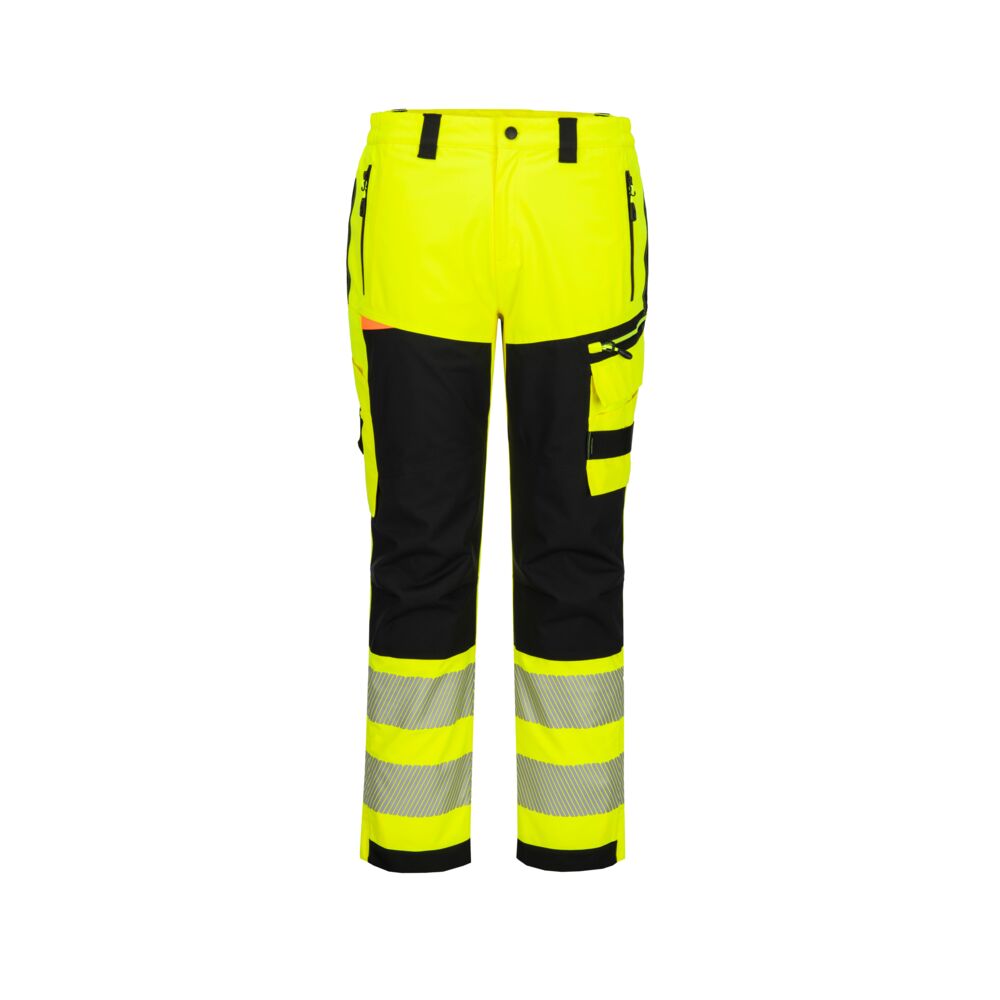 Dx4 Hi Vis Rain Trouser - DX448 - Yellow Black - Customisable Rain Trousers