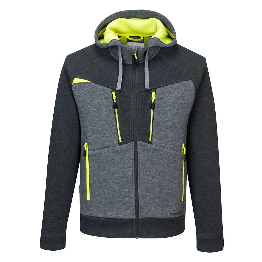 Dx4 Zipped Hoodie Dx472 - Metal Grey - Customisable Hoodies