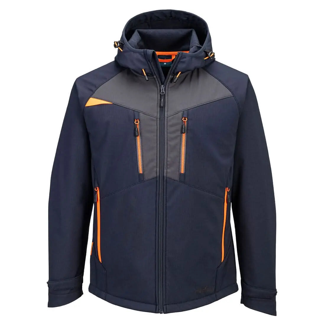 Dx4 Hooded Softshell (3 L) Dx474 - Dark Navy - Customisable Softshell Jackets
