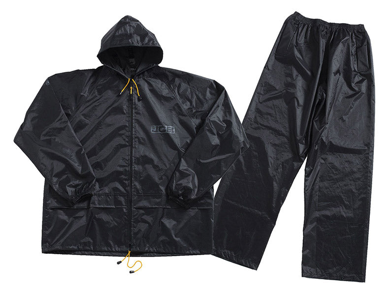 Jcb Workwear Two Piece Rainsuit Daa - Black - Customisable Suits