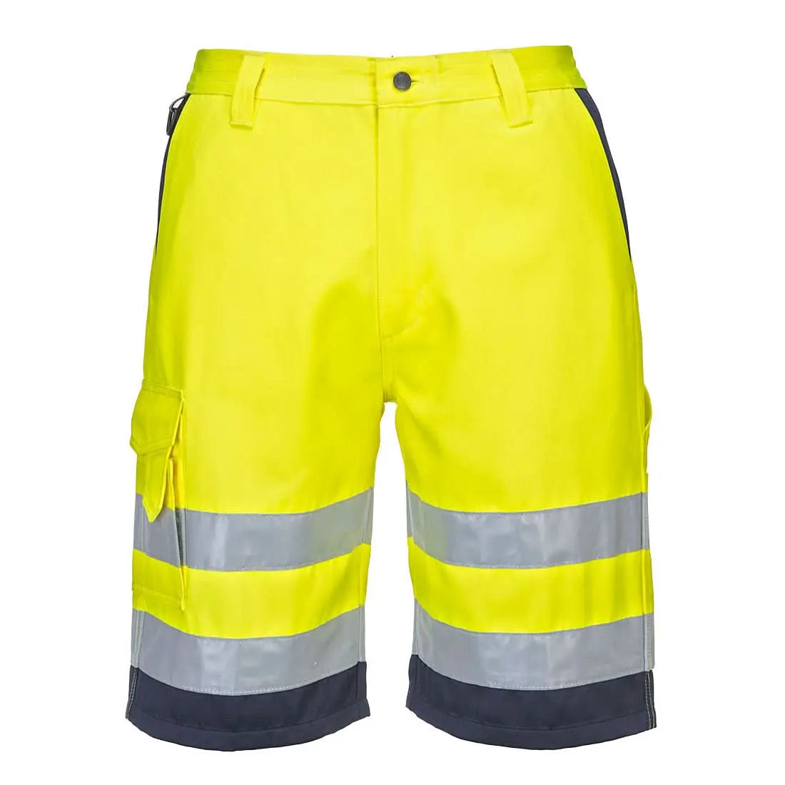 Hi Vis Contrast Shorts E043 - Yellow Navy XXXL - Customisable Shorts
