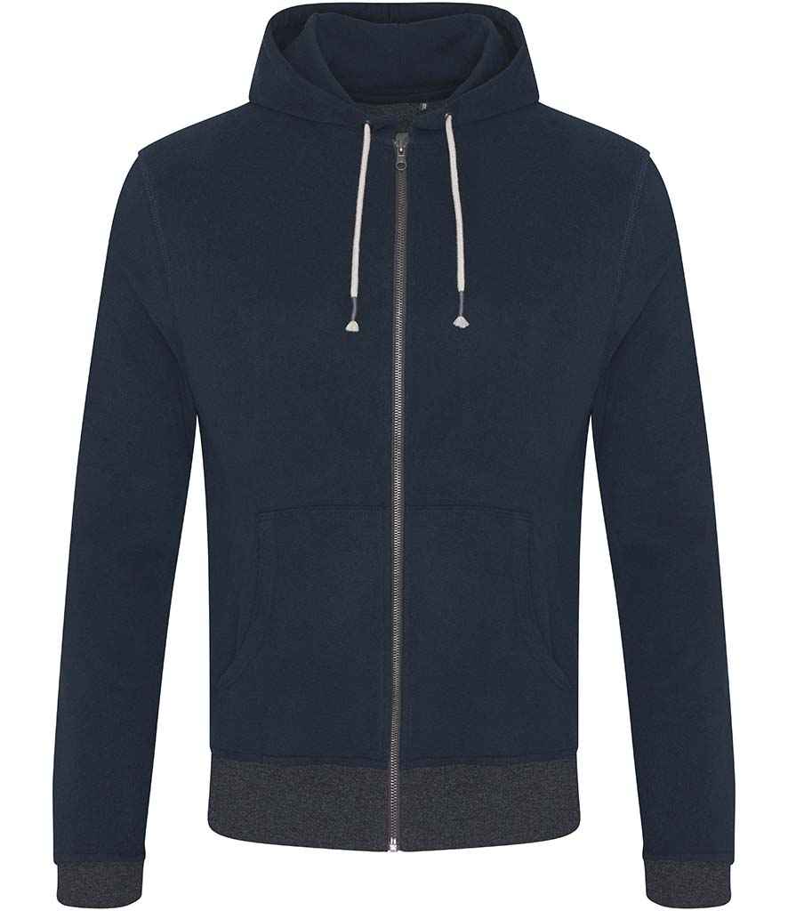 Unisex Okavango Sustainable Zoodie - EA051 - Navy Charcoal - Customisable Hoodies