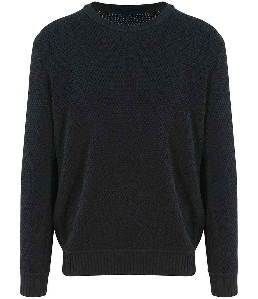 Unisex Taroko Sustainable Crew Neck Sweater - EA062 - Black - Customisable Jumper