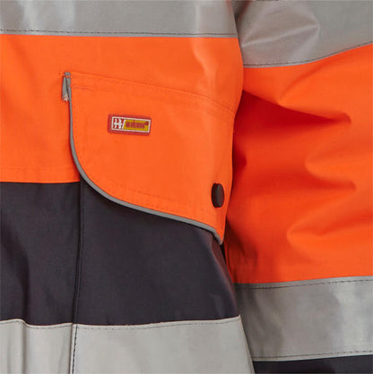 Beeswift Two Tone Hi Vis Europa Bomber Jacket Ebj - - Customisable Bomber Jackets