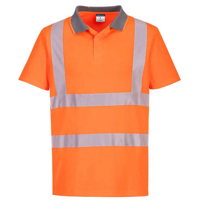 Eco Hi Vis Polo Shirt S/S (6 Pack) Ec10 - Orange - Customisable Polo Shirts