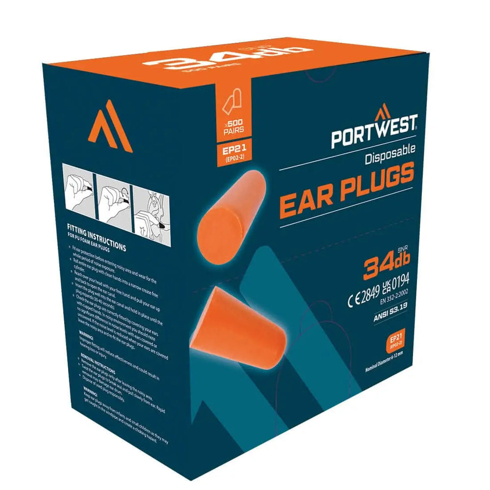 Ear Plug Dispenser Refill Pack (500 Pairs) - EP21