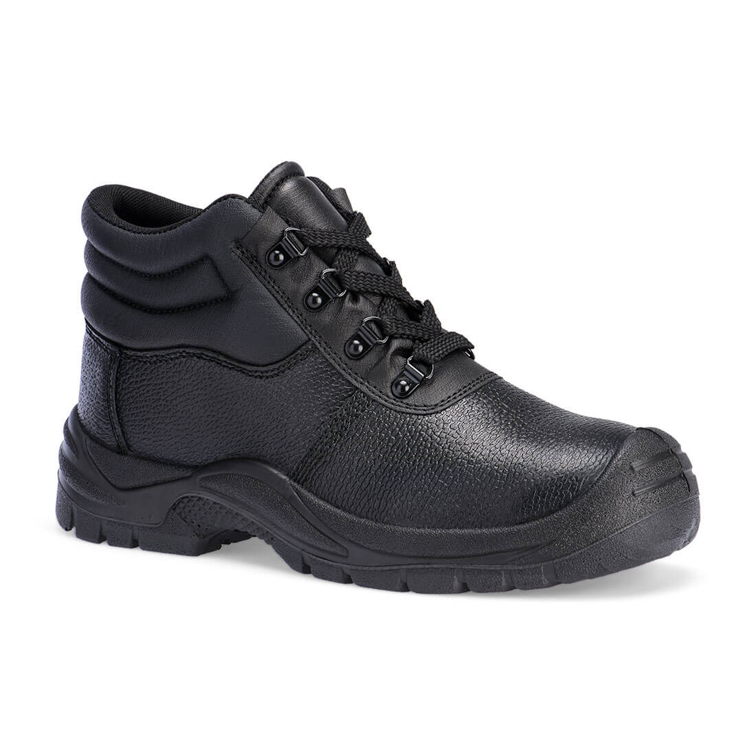 Steel Split Leather Mid Boot S1P FO SR - ESF01 - Black - Customisable Boots