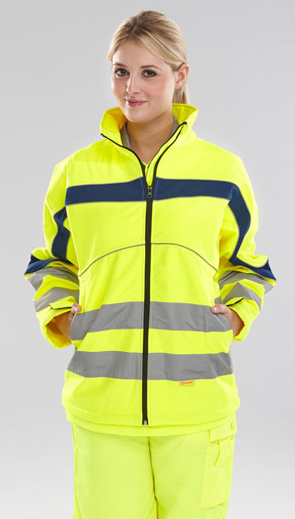 Beeswift Eton Hi Vis Soft Shell Jacket Et40 - - Customisable Jacket