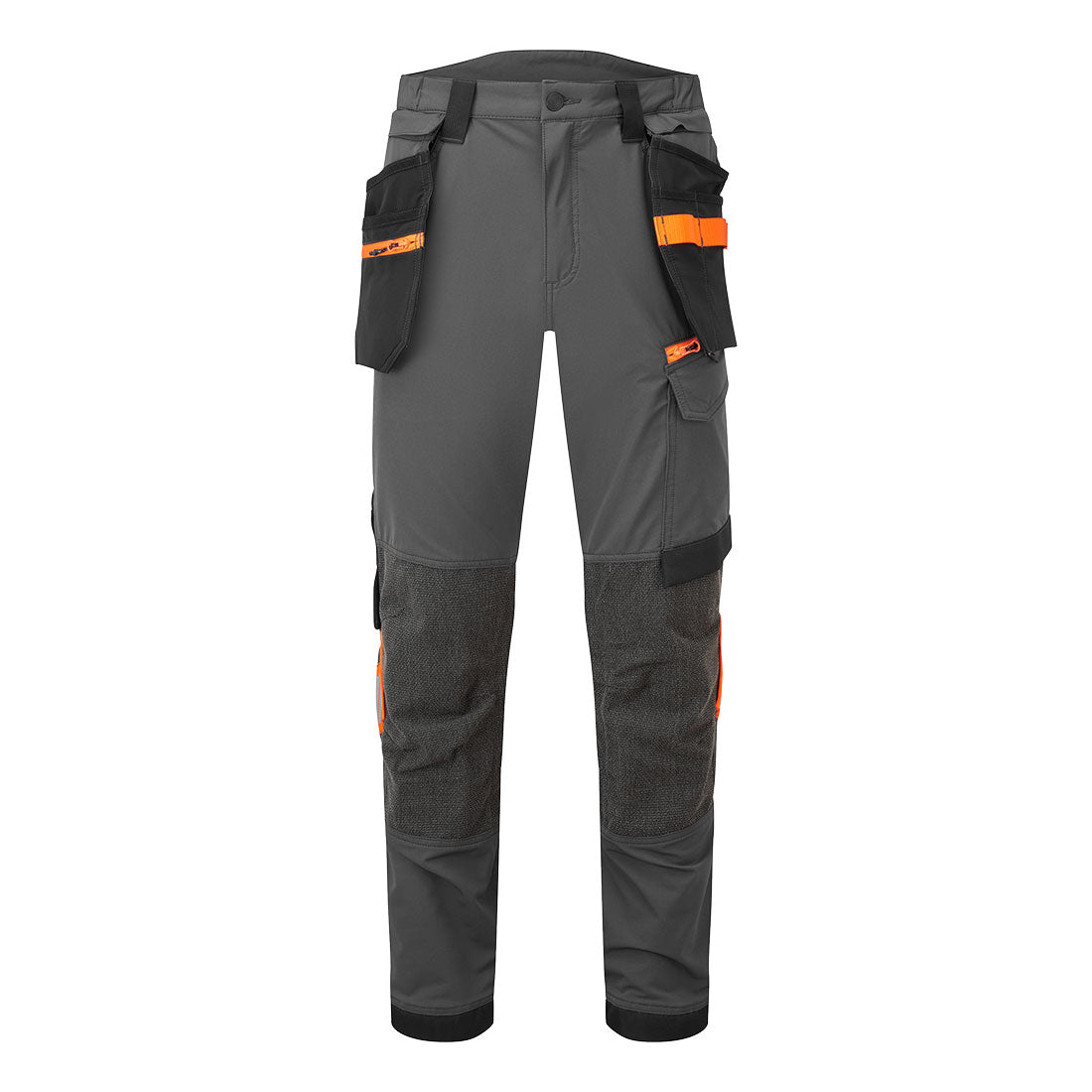 Ev4 Grey Stretch Detachable Holster Trousers - EV440 - Metal Grey Tall - Customisable Holster Trousers