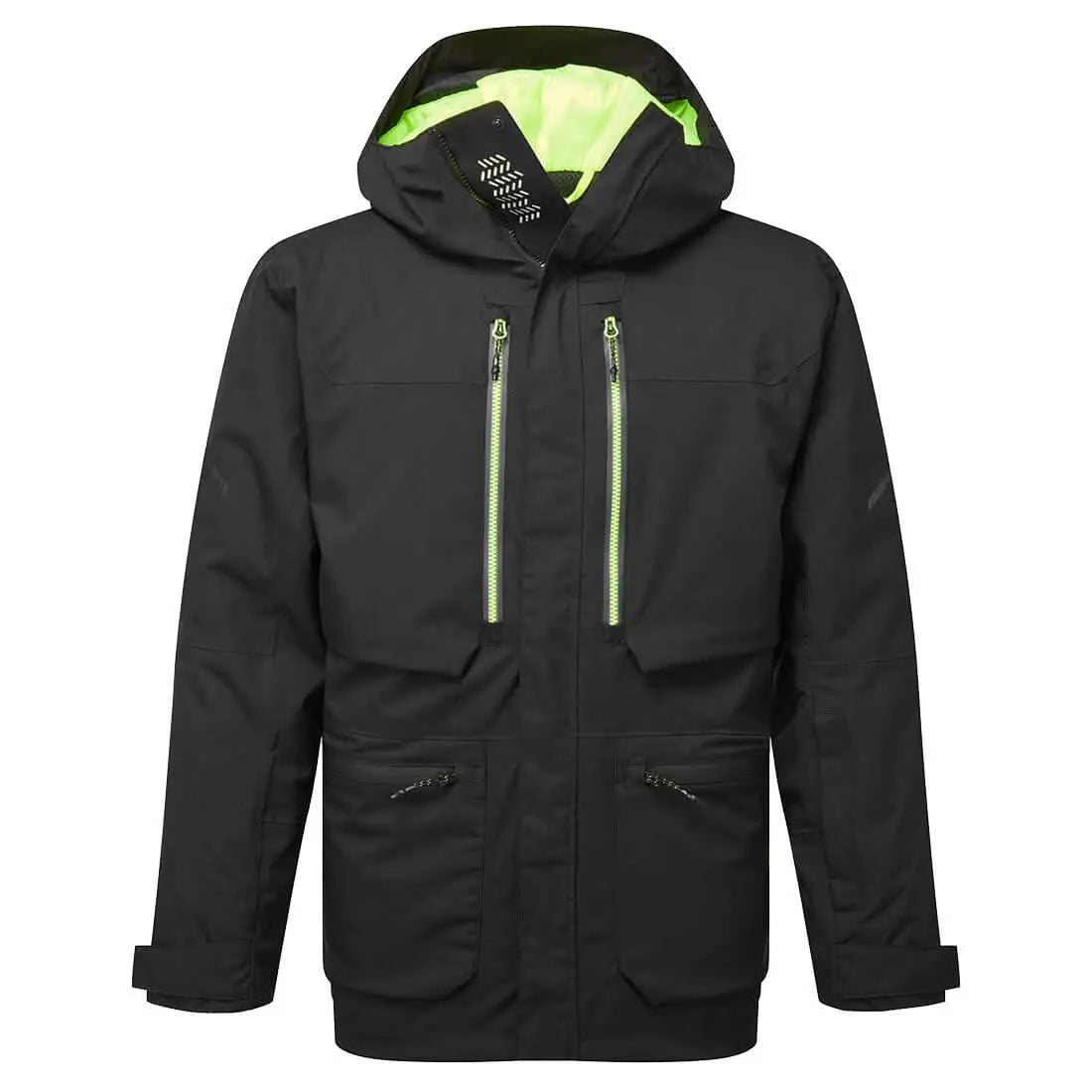 Ev4 Winter Parka Jacket Ev461 - Black - Customisable Insulated Jackets