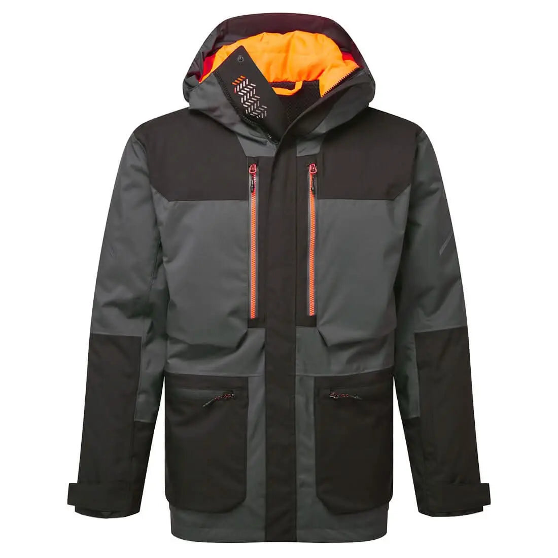 Ev4 Winter Parka Jacket Ev461 - Metal Grey - Customisable Insulated Jackets