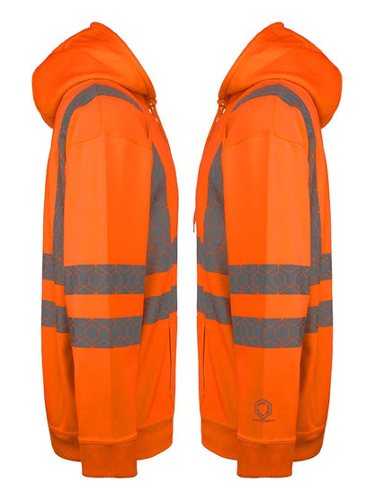 Envirowear Beeswift Envirowear Recyclable Hi Vis Hoodie Ewch - - Customisable Sweatshirts
