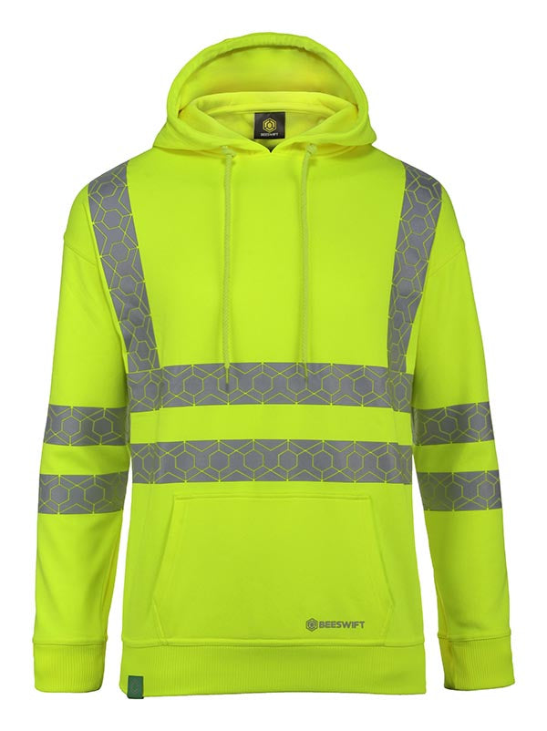 Envirowear Beeswift Envirowear Recyclable Hi Vis Hoodie Ewch - - Customisable Sweatshirts